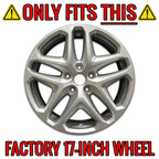 Wheel Covers 17 Inch Black Set for Ford Fusion (2013–2016)