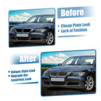 Set of 2 Front Hood Grille for BMW 335d 328i 335i E90 (2007–2013) Silver Tone