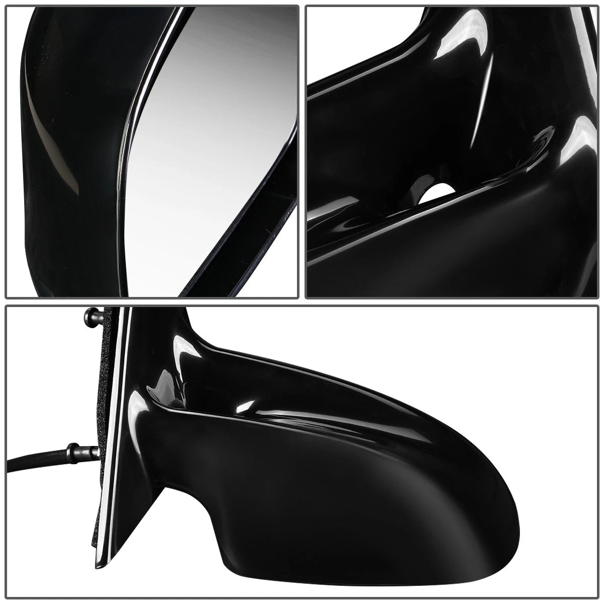 Manual Side View Door Mirror for Pontiac Grand Am (1999–2001) GM1321240