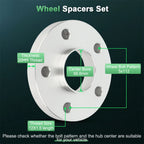 Set of 2 Wheel Spacers for Mercedes (5x112, 20mm Thick)