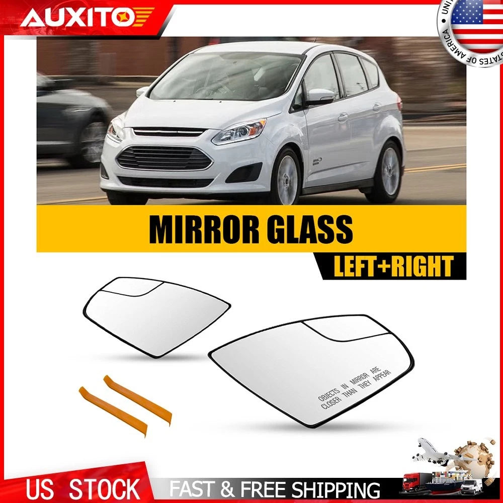 Mirror Glasses Pair for Ford Escape (2013–2016) C-Max (2013–2018) Left Right