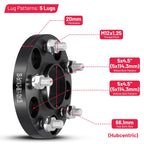 2PCS 20mm Hubcentric Wheel Spacers for Infiniti EX37 (2013-2013)