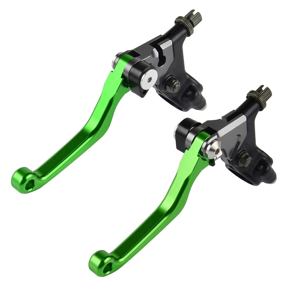 Brake Clutch Lever Set for Kawasaki KX60 KX80 KX125 KX250 KX400 KX450 KDX200 (1990–2023)