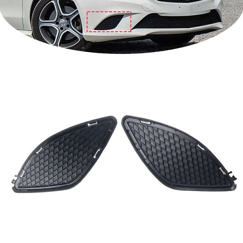 Pair Front Bumper Fog Light Cover Grille for Mercedes-Benz CLA Class (2014–2019)