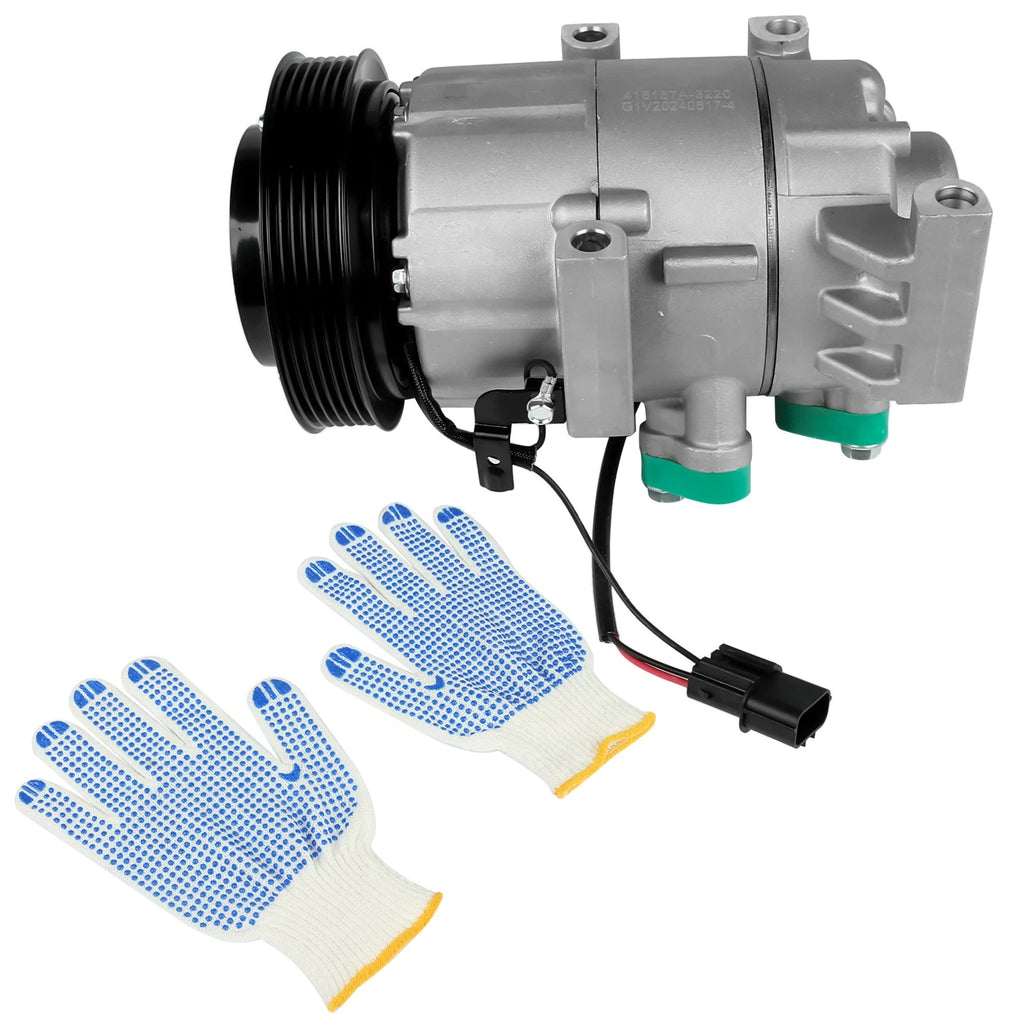 A/C Compressor with Clutch for Hyundai Accent Kia Rio (2018–2019)