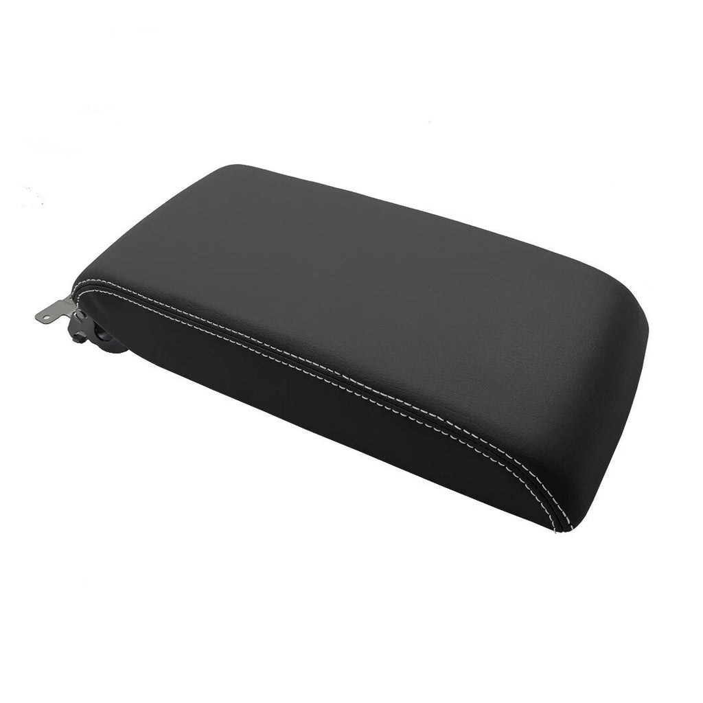 Console Lid Armrest Cover for Subaru Legacy (2015–2019) White Stitch