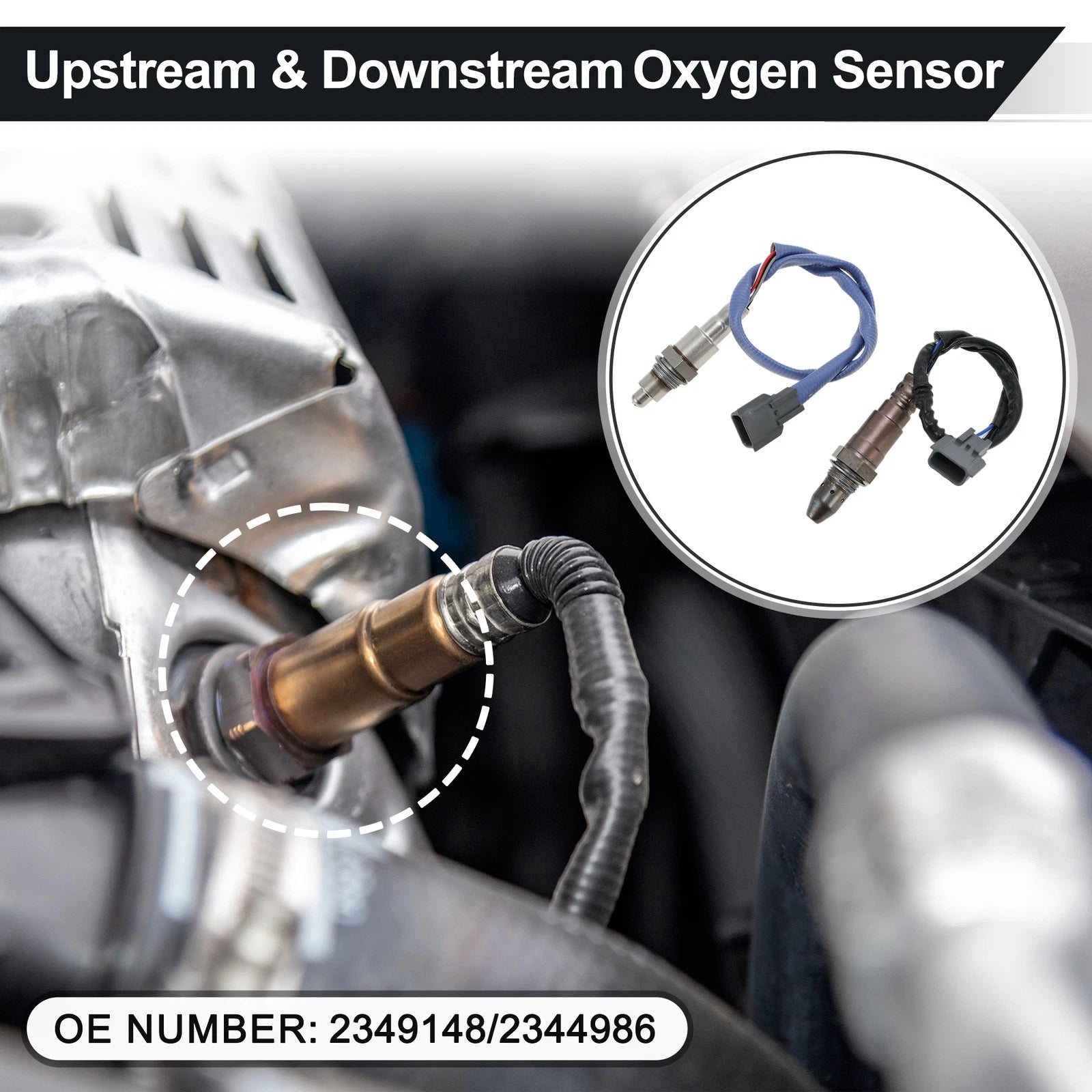 Set of 2 Upstream & Downstream Oxygen Sensors for Nissan Altima 3.5L V6 (2002–2006) 2349148