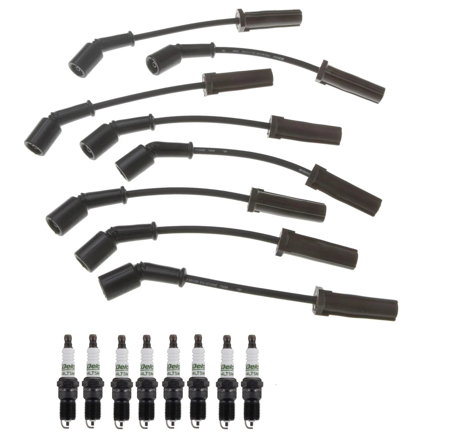 Set of 8 Ignition Wires for Cadillac GMC (ACDelco)