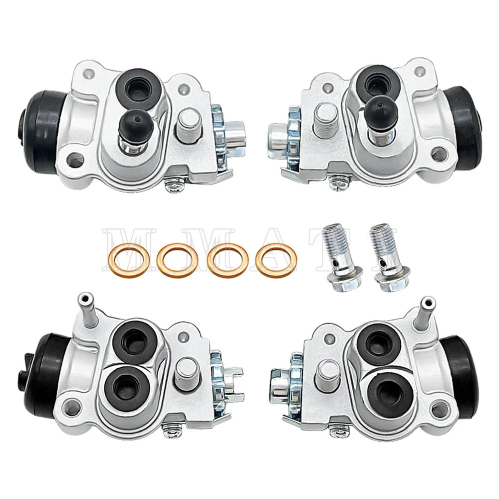 Set of 4 Front Brake Wheel Cylinders for Honda Fourtrax 300 4x4 (1988–2000)