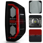 Pair Smoke Lens LED Tail Lights for Toyota Tundra (2014-2021)