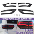 Gloss Black Tail Light Lamp Cover Trim for Jeep Grand Cherokee (2014–2021)