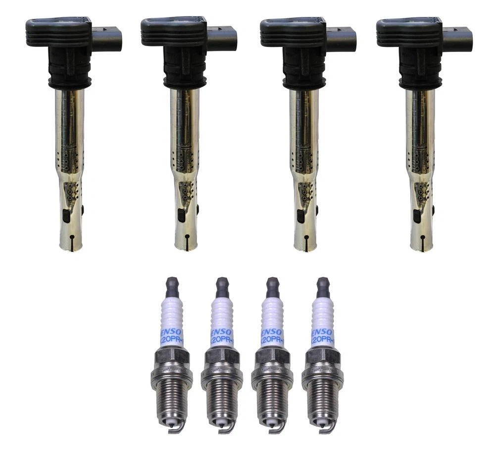 Set of 4 Denso Ignition Coils for (Double Platinum, Gap 0.032)