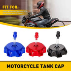 Fuel Cap Tank Gas Vent Air Breather Valve for Motorcycle (Red/Blue/Black)
