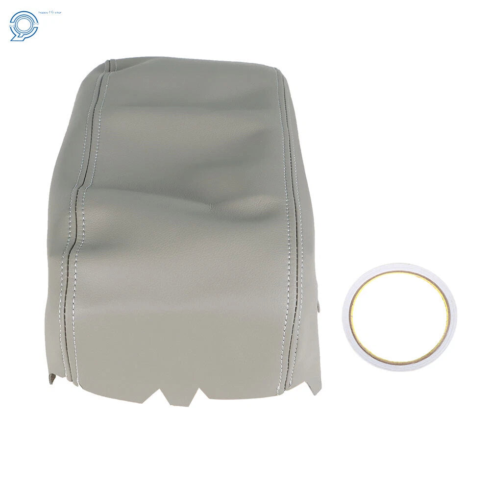 Center Console Lid Armrest Cover for Dodge Durango (2011-2019) Leather Gray