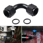 90 Degree Swivel Coupler Union Fitting Adapter for 8AN Female Connector