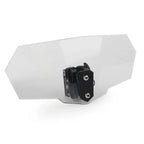 Clear Adjustable Windshield Extension Spoiler Deflector for Universal (N/A)