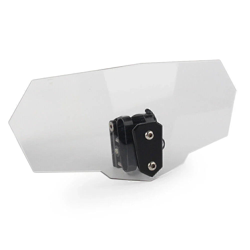 Clear Adjustable Windshield Extension Spoiler Deflector for Universal (N/A)