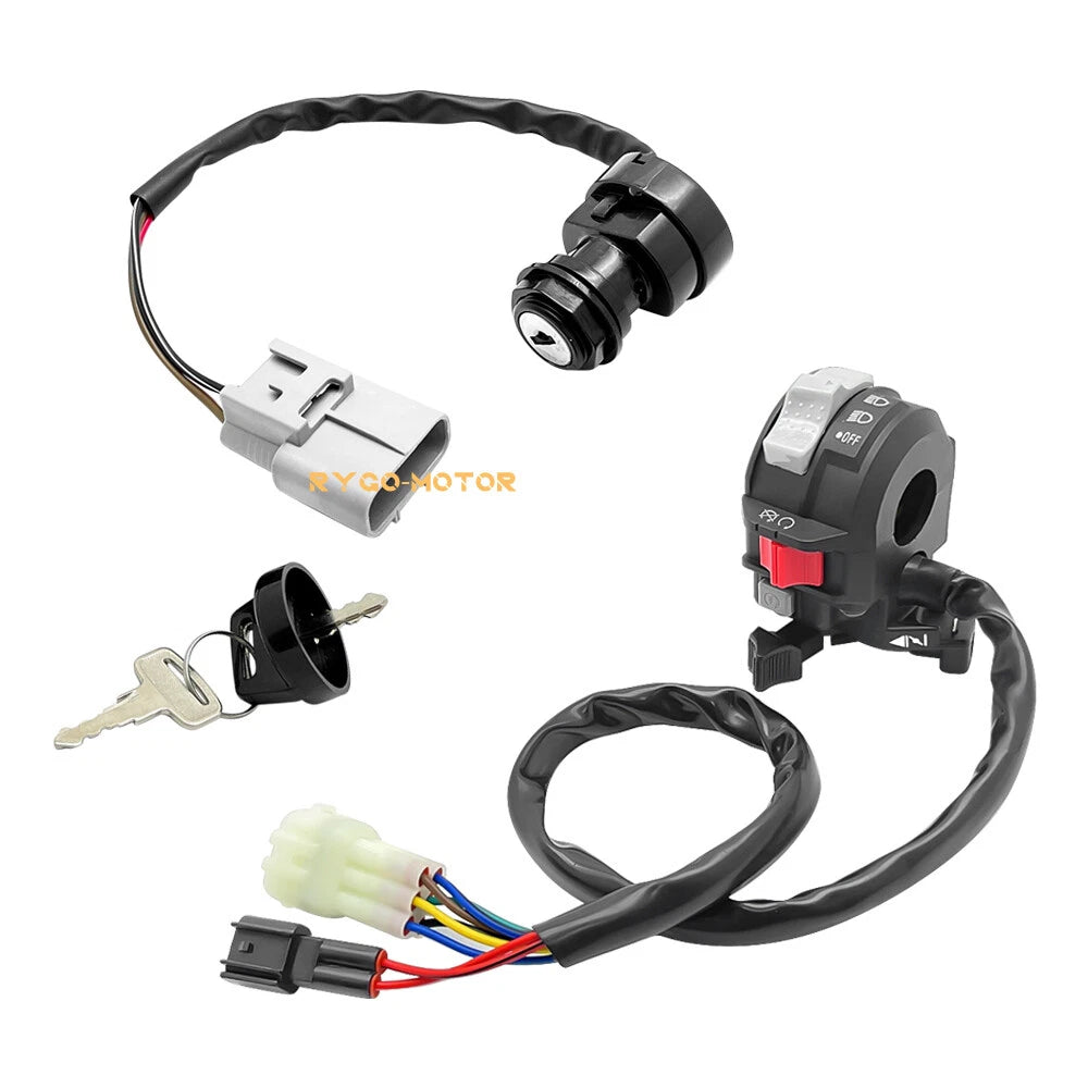 Start Stop Headlight Switch & Ignition Key Switch for Yamaha Grizzly 660 (2002–2008)