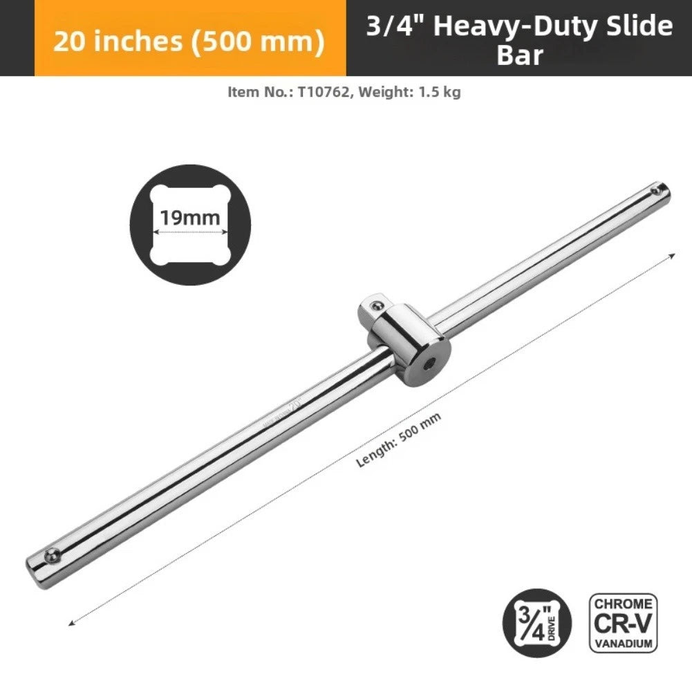 Chrome Vanadium T-Bar Sliding Socket Wrench for Mechanical Maintenance