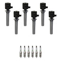 Set of 6 Ignition Coils & NGK Platinum Spark Plugs for Mazda 6 Tribute (2001–2008)