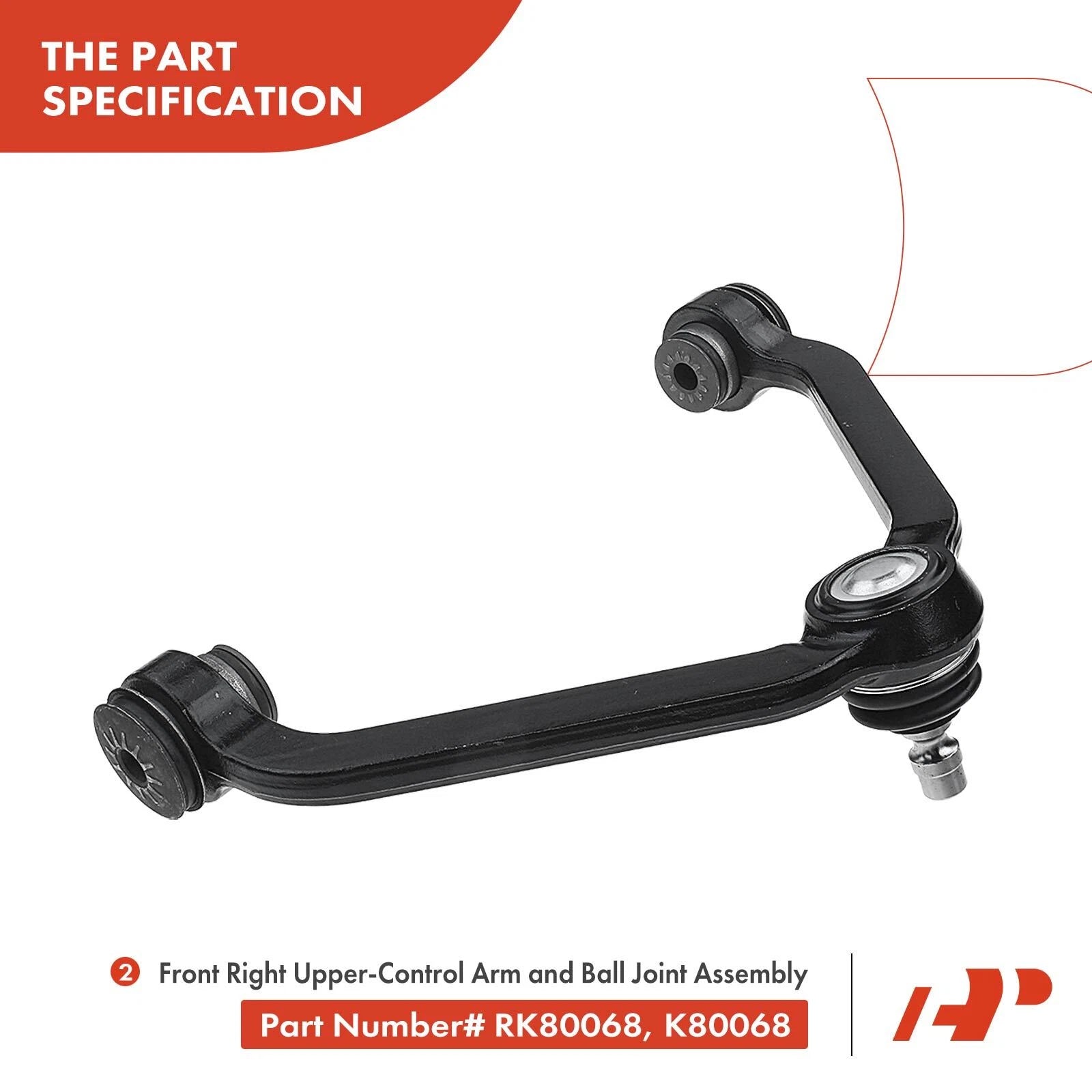 Set of 4 Front Control Arm Ball Joints for Ford Ranger (1998–2011)