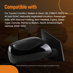 Passenger Mirror Right for Toyota Corolla (2009–2013) 87910-12C40 Paintable