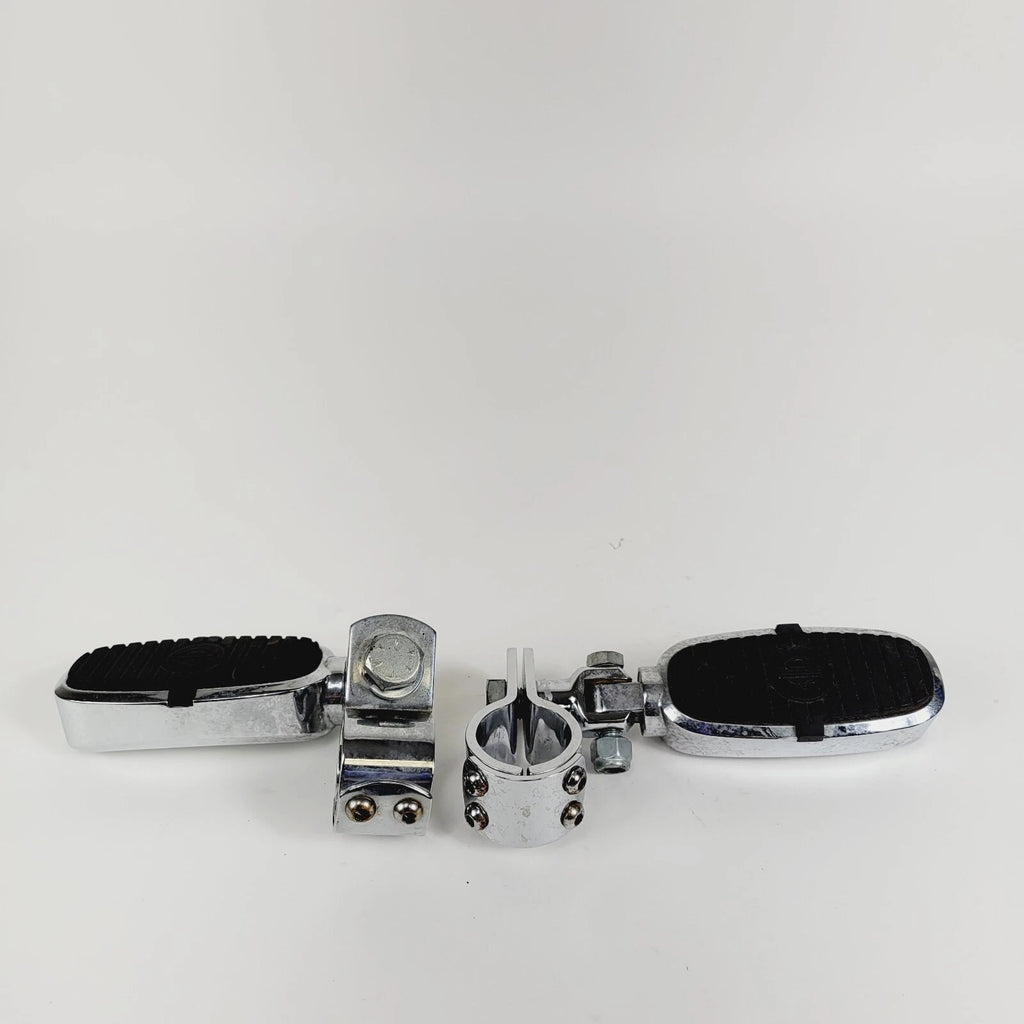 Chrome Adjustable Highway Pegs for Harley Davidson (1 1/4")