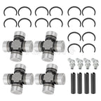 Set of 4 U-Joints for Polaris Front & Rear Prop Shaft (2202015, 2203703, 3260104)
