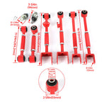 Red Steel Front Ball Joint Rear Camber Control Arm Kit for Accord TL TSX (2008–2013)