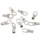 Set of 10mm x 8mm Uninsulated Pipe Cable Lugs for Auto Marine RV 4WD
