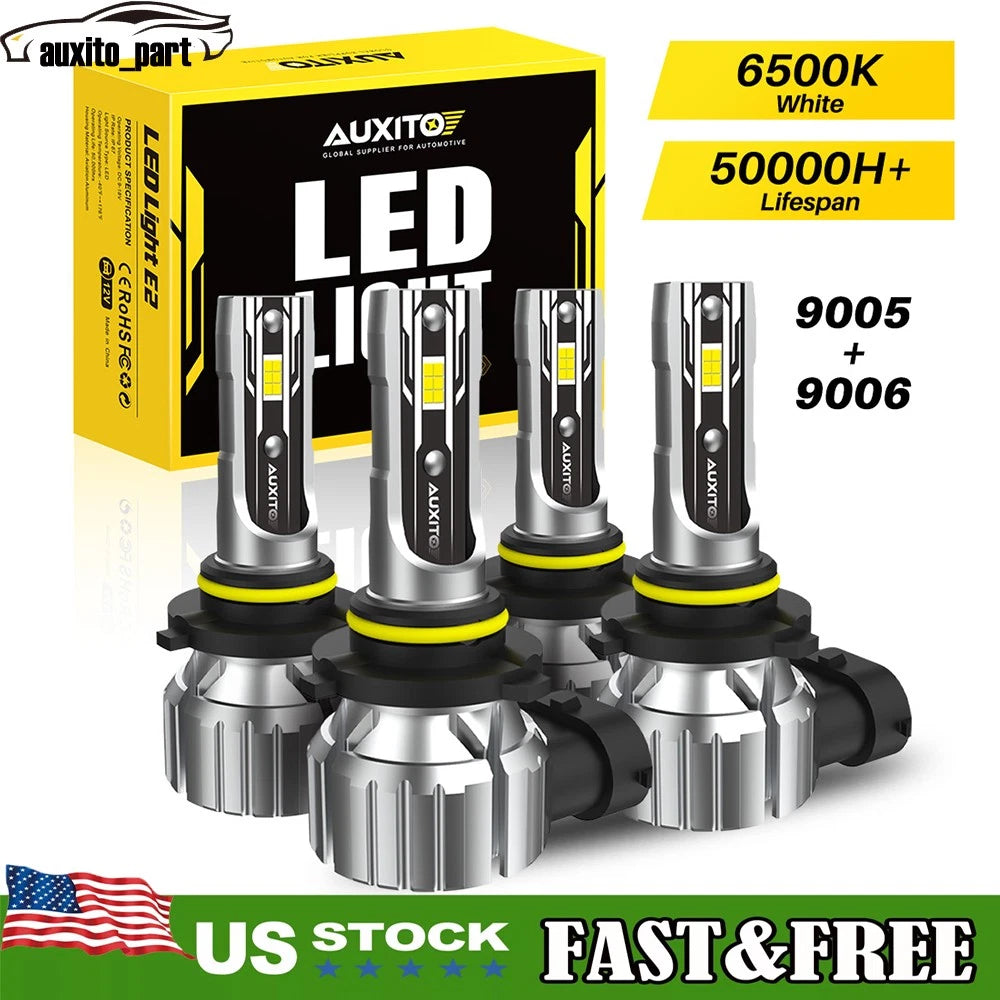Set of 2 LED Headlight Bulbs for Make Model
