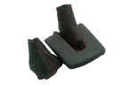 Manual & E Brake Boot Set for BMW M3 Z4 (2003–2008) Red Stitch