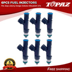 Set of 6 Fuel Injectors for Jeep Liberty Dodge Dakota (2002–2007)