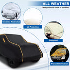 Car Cover for Jeep Wrangler 4-Door (2007–2023) Waterproof Outdoor Snow Sun