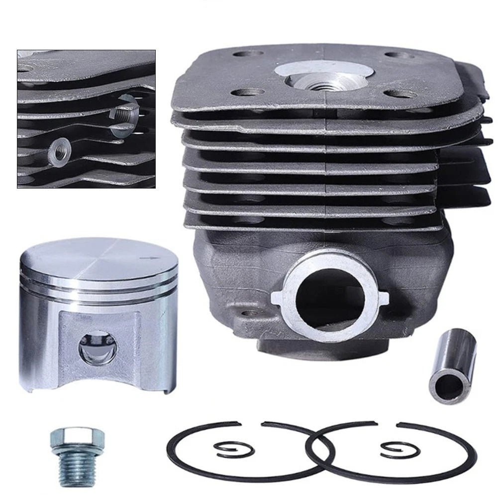 Chainsaw Cylinder Piston Kit 55mm for 390 390XP (3) with Decompression Valve