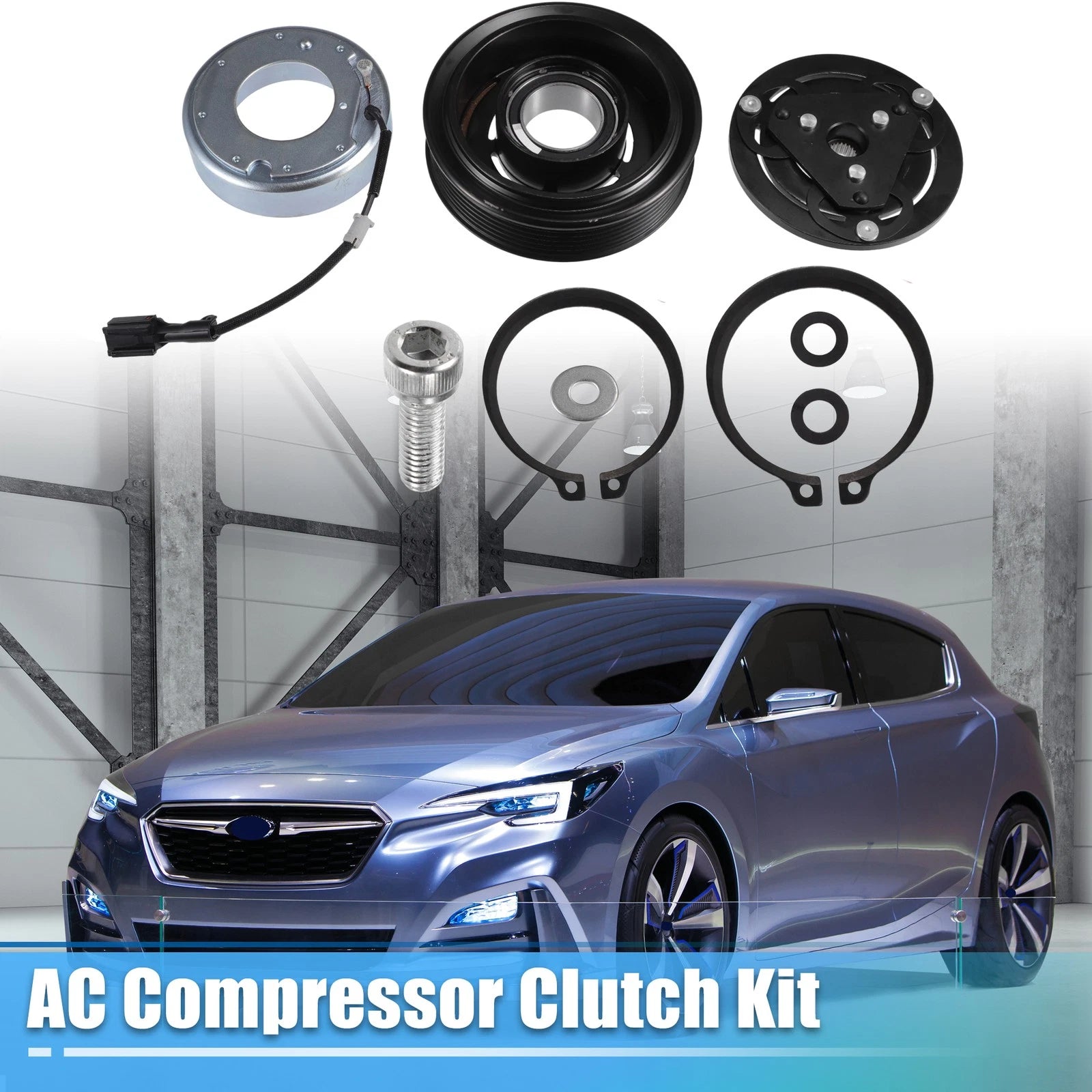 Set of 1 AC Compressor Clutch Kit for Subaru Impreza (2012–2016) 2.0L