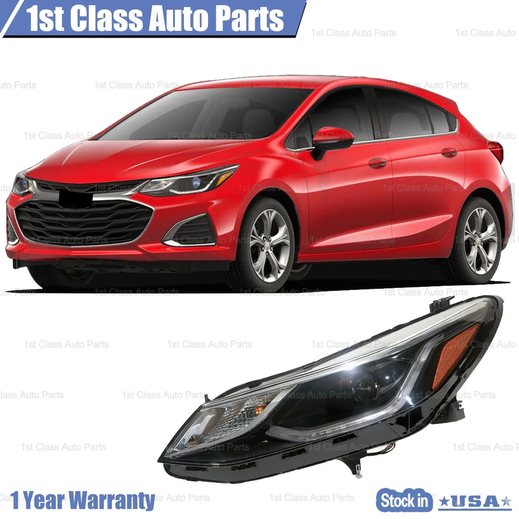Halogen Headlight with LED D.R.L for Chevrolet Cruze (2016–2019)