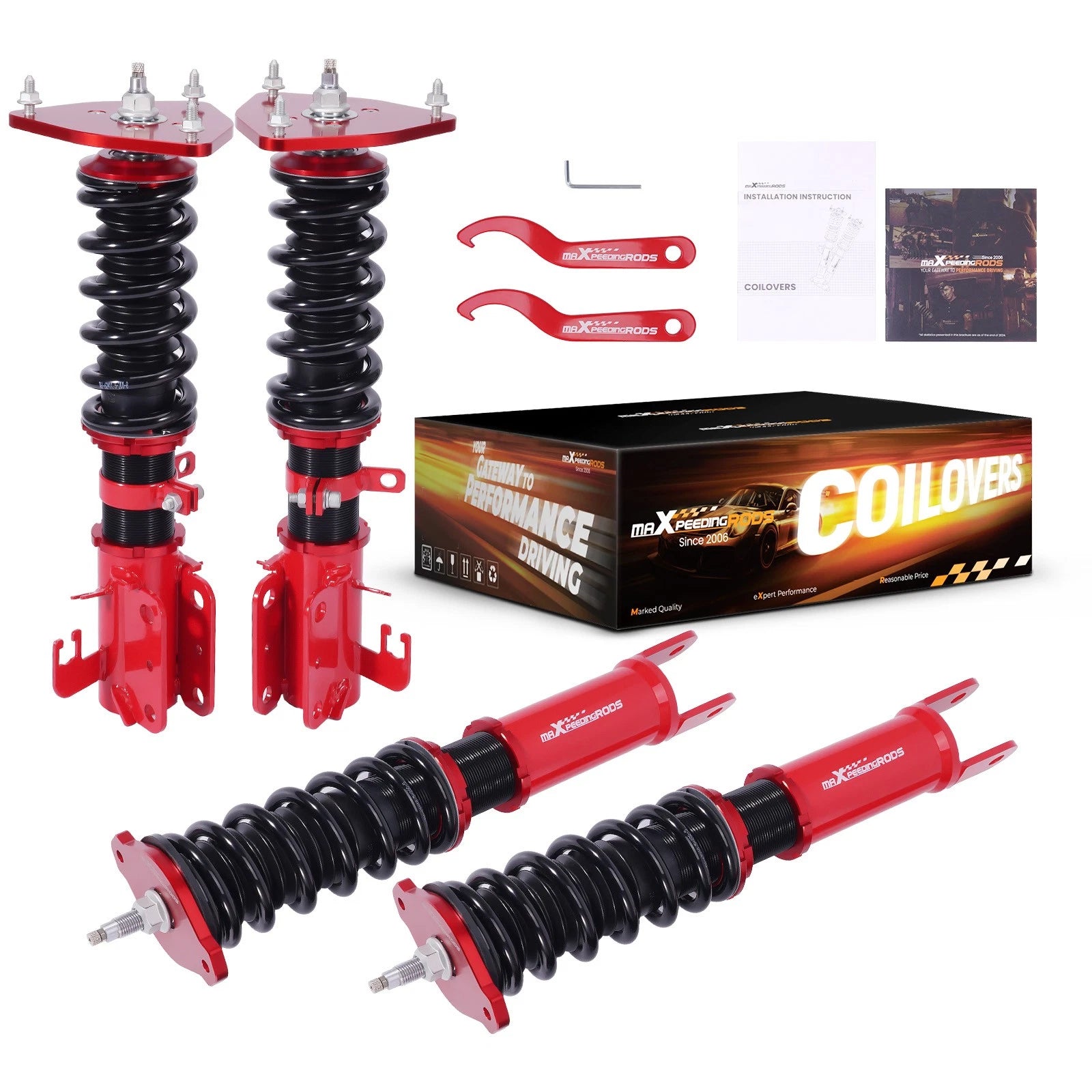Coilover Lowering Kit 24 Way Adjustable for Nissan Altima Sedan (2013–2018)