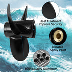12.25 x 9 Aluminum Outboard Propeller for Mercury 25-70HP (13 Spline, RH)