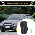1 Pc Gear Shift Knob Cover for Honda Accord (2008–2012) Black Gray Faux Leather