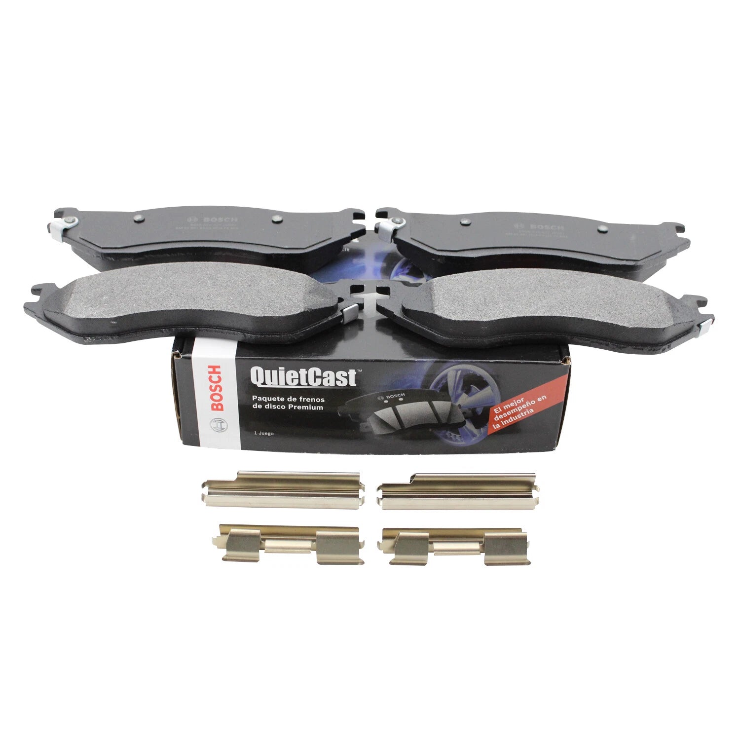 Bosch QuietCast Front Semi-Metallic Brake Pads for Dodge Ram 1500 (2002–2023)