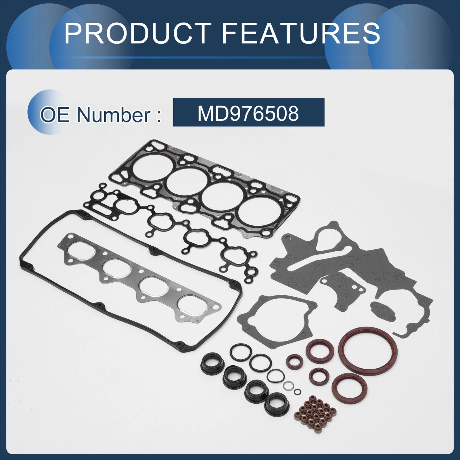 Cylinder Head Gasket Kit No.MD976508 for Mitsubishi 4G63 (1992–1996)