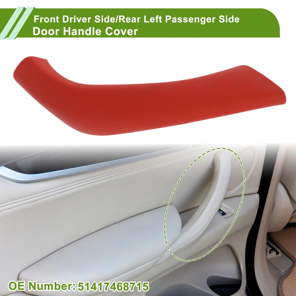 Door Panel Handle Pull Trim Cover for BMW X1 F48 F49 (2015–2020) No. 51417468715 Red