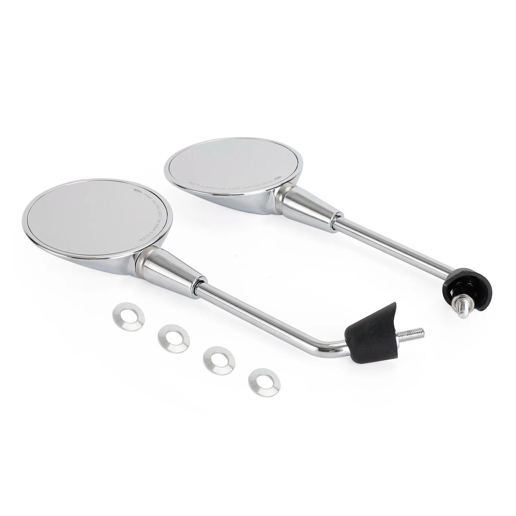 Rear View Mirror Pair Chrome for Vespa Primavera 50 125 150 (2T 4T Elettrica)