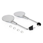 Rear View Mirror Pair Chrome for Vespa Primavera 50 125 150 (2T 4T Elettrica)