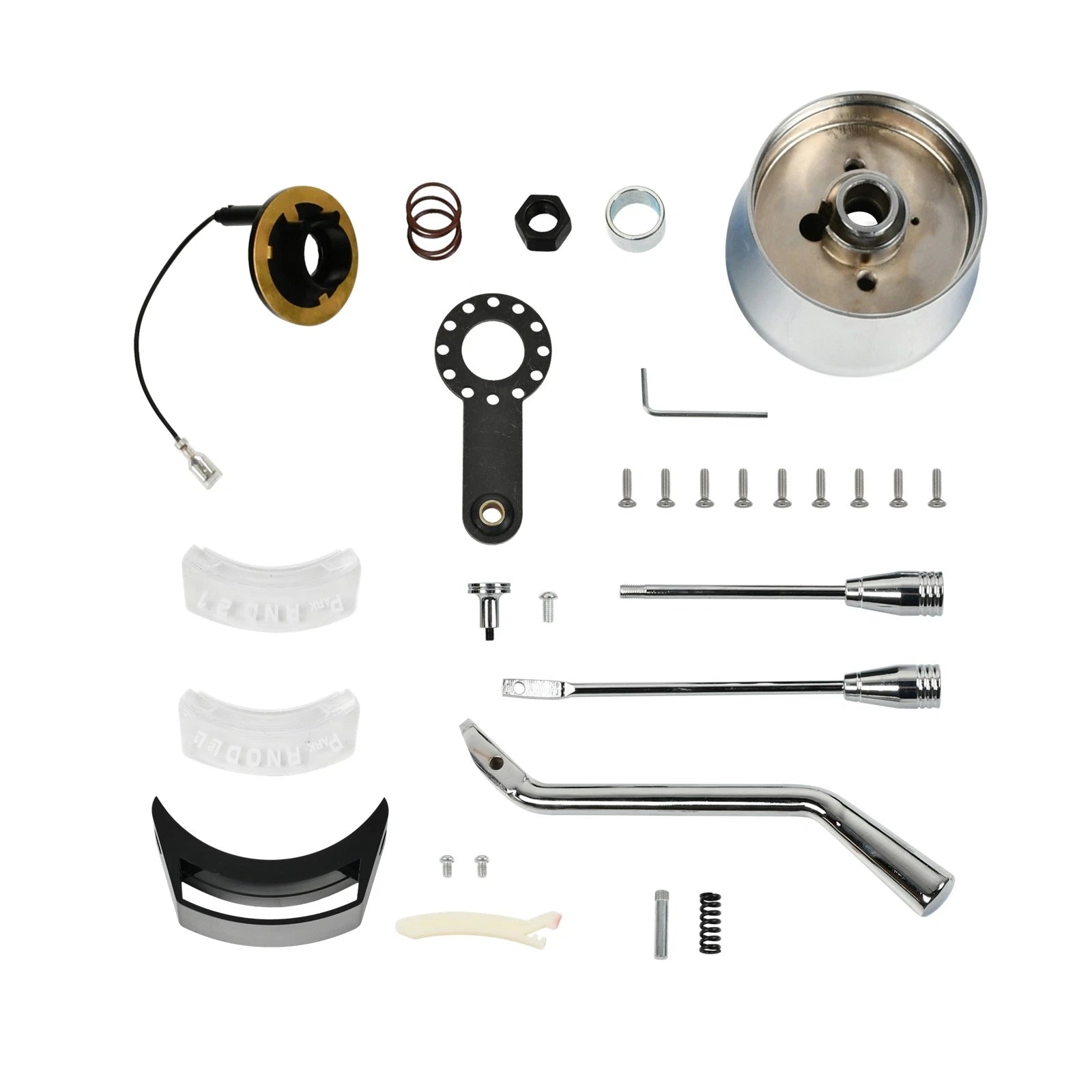28" Chrome Tilt Steering Column & Adapter for Universal Applications