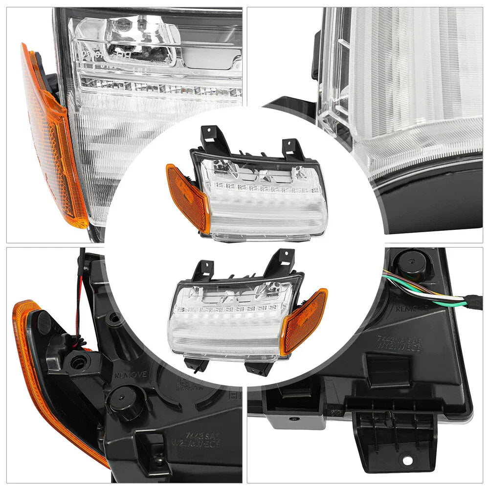 LED Turn Signal Lamps with DRL for 2018-2022 Jeep Wrangler (2018-2022)
