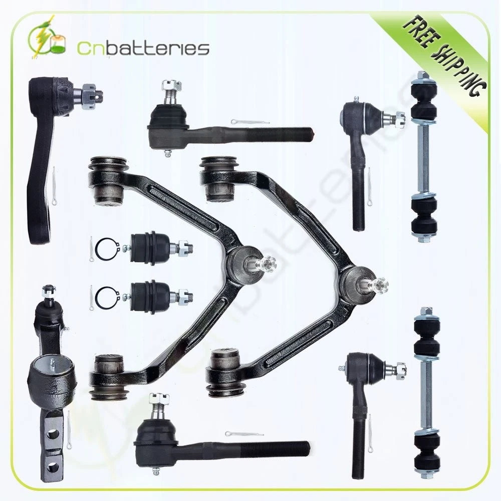 Set of 12 Front Suspension Tie Rods Control Arm Kit for Ford F-150 F-250 Expedition (4WD)