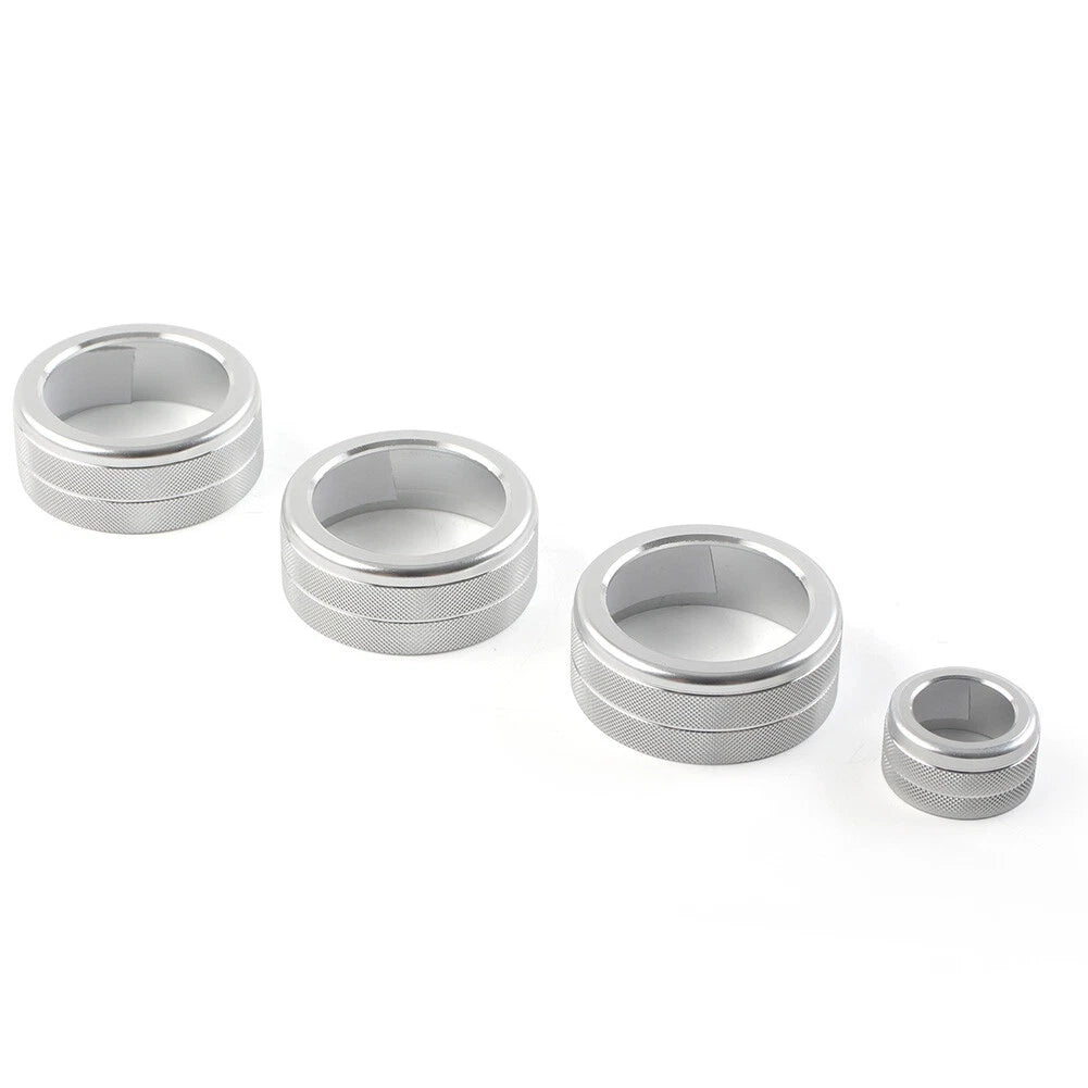 Silver AC Climate Control Knob Ring Cover for Honda Civic CR-V (2023–2024)