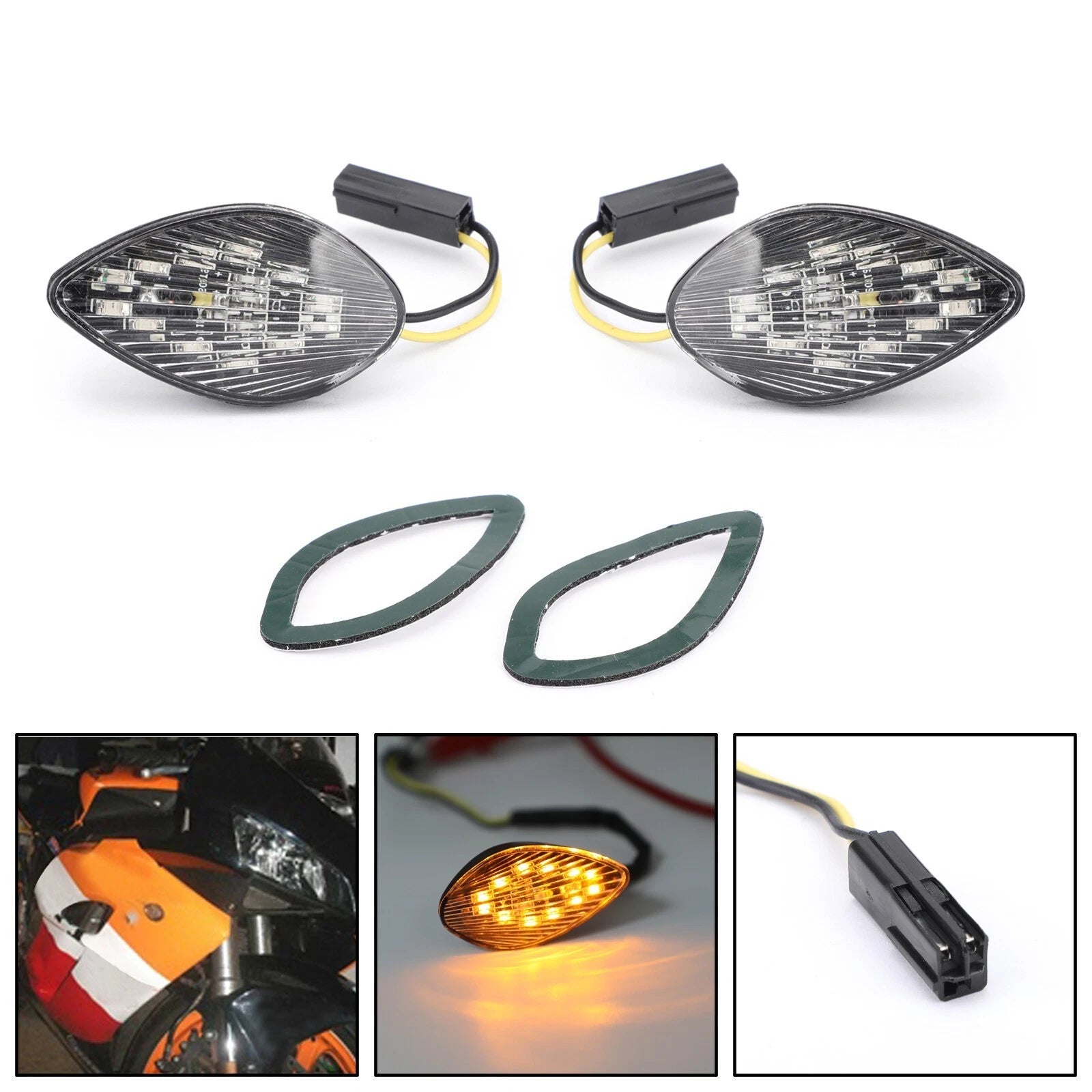 Clear Turn Signals for Honda CBR 1000RR (2004–2005)
